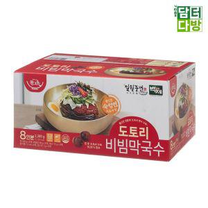 백제 도토리 비빔막국수 297.5g x 8입 2비빔막국수 막국수대용량 간편조리 즉