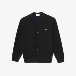 라코스테 LACOSTE 남성베이직 V넥 방모 가디건AH460E-53NM 330312