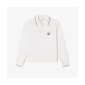 [매장정품] 라코스테 LACOSTE 여성 CP쮸리 카라 하프 집업 [오프화이트]