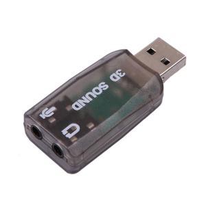 티놀지 USB Virtual 5.1 채널 사운드 카드 젠더형 [T-USOUND51BK]