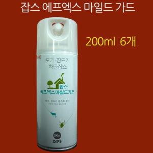 잡스 에프엑스 마일드가드 야생진드기 해충기피제 200ml 6개