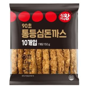 식자재왕 90초 통등심돈까스 1.5kg (150gx10ea)_두툼한 국내산 통등심 사용 빵가루로 바삭바삭