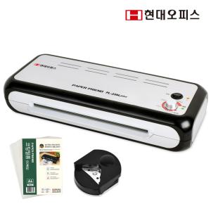 [현대오피스] A4 코팅기 PL-2304 PLUS+A4코팅지 50매+코너라운더 온도조절 통풍구장착 걸림제거