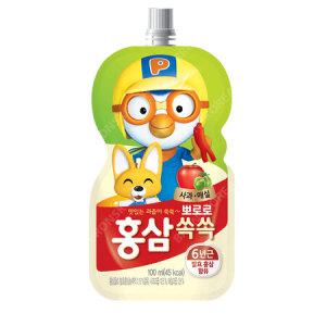 뽀로로 홍삼쏙쏙 사과매실 100ml X 40개입 홍삼음료