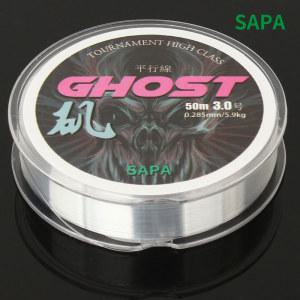 싸파 GHOST 민물루어낚시줄 50M/민물 루어낚시줄 50M 0.8/1/1.2/1.5/1.75/2/2.5/3/4/5 전 호수 구비