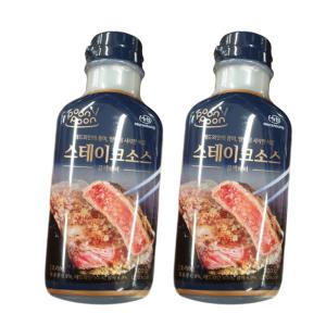 푼푼 블랙페퍼 스테이크소스 235g x 2개 양파식감 흑후추풍미 고급소스