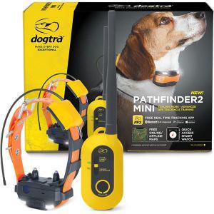 Dogtra Pathfinder 2 미니 GPS 개 추적기 칼라 LED 라이트 월 사용료 무료 앱 방수 스마트워치 제어 위성