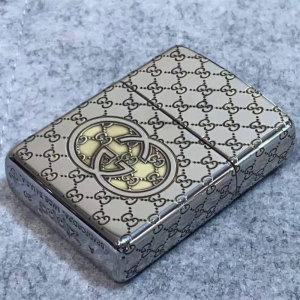 ZIPPO 지포 라이터 일본 구찌 데이 이벤트 콜라보 한정판 실버 구리 스타일 라이터