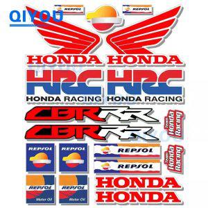 자동차바이크장식스티커 HRC Repsol HON-DA 레이싱 오토바이 라미네이트 스티커 세트 Cbr600 Cbr1000rr 헬