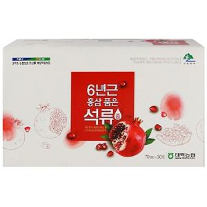 [태백농협] 6년근 홍삼품은석류즙 70ml x 30포 명절 임직원 선물 세트 기업 특판_MC