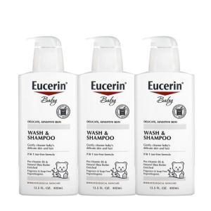 Eucerin 유세린 베이비 워시 앤 샴푸 400ml x3팩