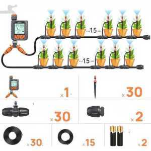 자동관수장치 워터 타이머 급수기 잔디 분사기 30노즐