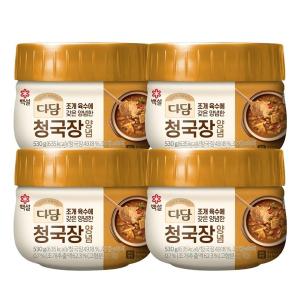 (냉장) 백설 다담 청국장 양념 530g 4개