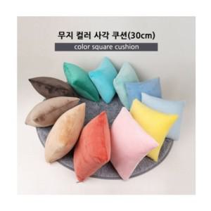 토이웍스 무지컬러 사각쿠션 쇼파쿠션 30cmx30cm 11종