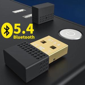 PC 스피커용 USB 블루투스 5.4 동글 어댑터, 무선 마우스 키보드 음악 오디오 리시버 송신기,