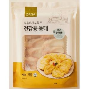 올가 ORGA 두툼하게 포를 뜬 전감용 동태 400g 차례상 제사 전 부침개 생선전