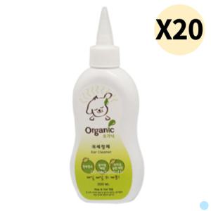 오가닉 강아지 고양이 용품 귀세척 귀세정제 200ml X20