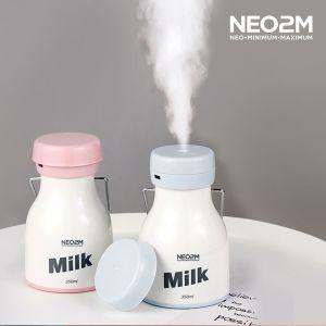 NEO2M 미니 MILK 가습기 H11 귀여운 우유병 블루디자인가습기 사무실가습기 캠