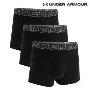 [롯데백화점]언더아머(백) 남성 드로즈 사각팬티 UA 퍼포먼스 코튼 3 Boxerjock 3장 1387427-001