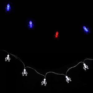 럭셔리 LED 할로윈 가랜드 전신해골 램프 배너 파티장식 데코소품 용품 가조명 힐로윈 데이
