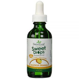 SweetLeaf 6211269156 Sweet Drops 발렌시아 오렌지 액체 스테비아 감미료 - 드롭, 제로 칼로리, 무설탕, G