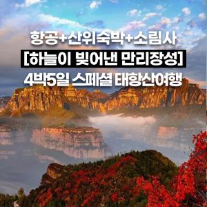 홈쇼핑 방영상품 태항산 산위숙박 천계산 왕망령 도화곡 환산선 만선산 소림사 정주 4박5일