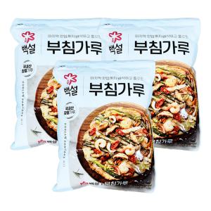 CJ 백설 부침가루 1kg x3개