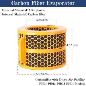 호환 다이슨 가습기용 공기 청정기 필터, 탄소 섬유 증발기 PH01 교체용 휴미디파이어