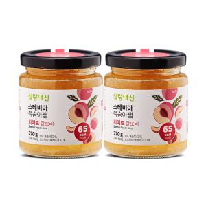 설탕대신 스테비아 복숭아잼 220g x 2, 백도 복숭아 52%