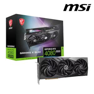 -MSI 지포스 RTX 4080 SUPER 게이밍 X 슬림 D6X 16GB 트라이프로져3 (정품) 그래픽카드 VGA