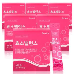 효소 밸런스 소화효소 5종 모유유산균 함유 맛있는 석류맛 6박스