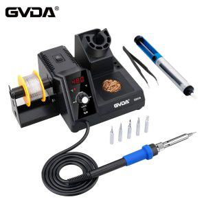 GVDA 신형 납땜 스테이션, 급속 가열 다리미 키트, 용접 재작업 휴대폰 BGA SMD PCB IC 수리 도구, 3S