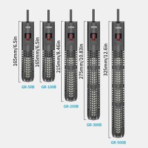 수족관 수중 히터 어항 LCD 디스플레이, 디지털 조절식 물 일정 온도 제어 가열 막대, 50-500W, 1PC