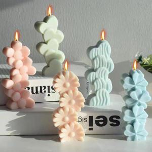 3D 러브 하트 실리콘 캔들 몰드, DIY 아로마 테라피