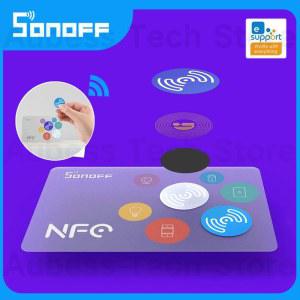 SONOFF NFC 태그 EWeLink 스마트 홈 215 칩 540 바이트 바로 가기 탭 지원 휴대폰용 장면 트리거