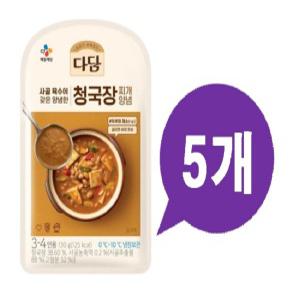 CJ 다담 청국장찌개양념 130g x5개 청국장찌개 양념장