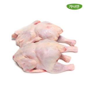 가나안식품 삼계탕용 영계 소 2마리 백숙 통닭구이 개별 진공포장