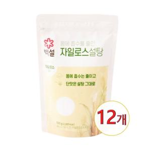 CJ 백설 하얀 자일로스 설탕 500g x 12개 / 백설탕 지퍼백