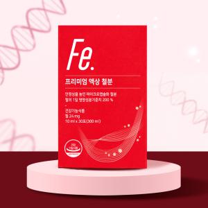 뉴트리모어 프리미엄 임산부 철분제 액상 철분 영양제 10ml 30포 비헴철 리포퍼 24mg