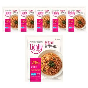 [소비기한 임박] 라이틀리 닭갈비 곤약볶음밥 200g, 6개