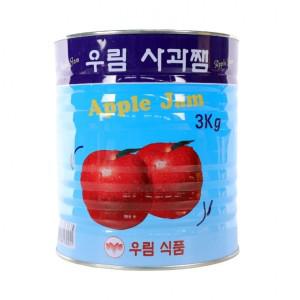 우림식품 사과잼 쨈 잼 업소용 대용량 3KG