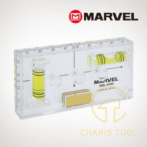 마벨 크리스탈 마킹 수평 레벨 MBL-90M 콘센트 위치 마킹 자석 내장 바이얼 수평기