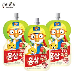 뽀로로 홍삼쏙쏙 사과매실 100ml 40개/아기홍삼/무배/유통기한 임박24.10.16까지