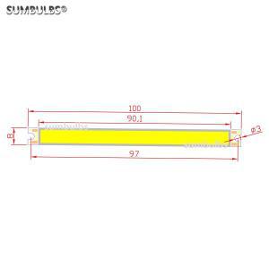 SUMBULBS 12V 5W LED 조명 레드 그린 블루  콜드 화이트 COB 램프 10cm 바 스트립 DIY 전구 100mm