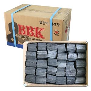 BBK 열탄7K 1박스(6.5kg) 5cm 숯/참숯/식당용 업소 캠핑 구이 바베큐 그릴 고기 야자