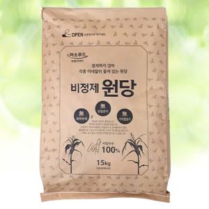 비정제설탕/원당(지대)15kg/매실 천연당 과일청