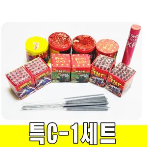 특C-1세트 (349발) 연발 폭죽 불꽃놀이 분수불꽃 스파클라 폭죽세트 30로망