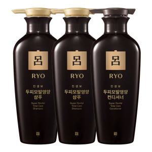 AP 려 진생보 모발영양 중건성 400ml 샴푸 x2개+ 린스