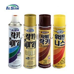 낱개 일신케미칼 일신 락카 스프레이 사비락카 프라이머 우레탄니스 라카 420ml