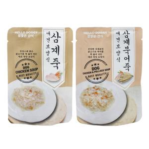 참좋은간식 강아지 영양간식 삼계죽 북어죽 80g